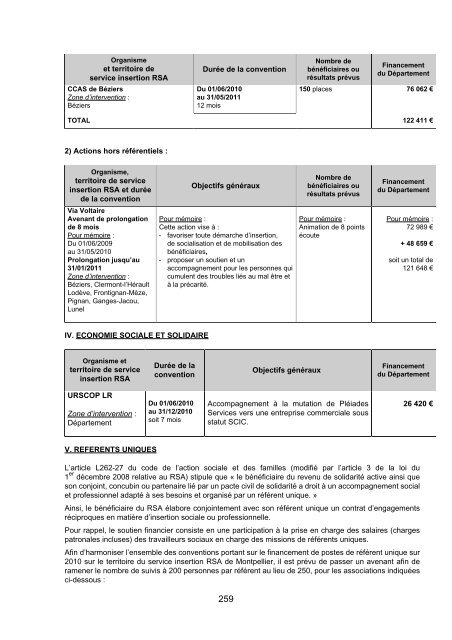 RRA NÂ°13 2010 - Conseil GÃ©nÃ©ral de l'HÃ©rault