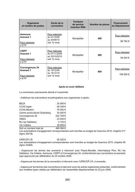 RRA NÂ°13 2010 - Conseil GÃ©nÃ©ral de l'HÃ©rault