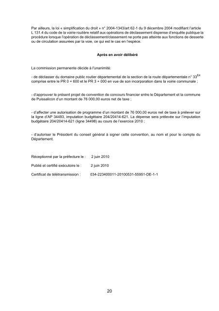 RRA NÂ°13 2010 - Conseil GÃ©nÃ©ral de l'HÃ©rault