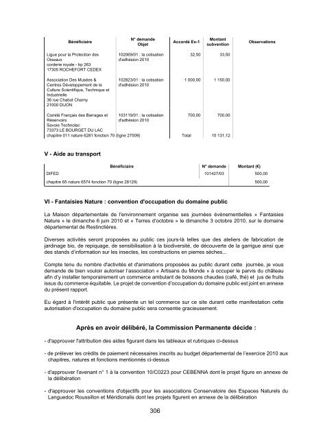 RRA NÂ°13 2010 - Conseil GÃ©nÃ©ral de l'HÃ©rault