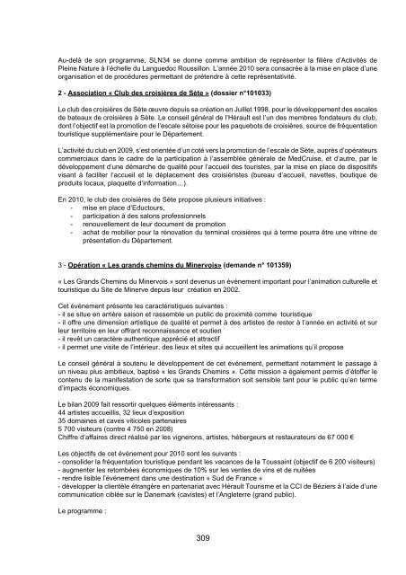 RRA NÂ°13 2010 - Conseil GÃ©nÃ©ral de l'HÃ©rault