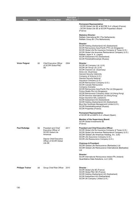 4.4 Legal risk - Scor