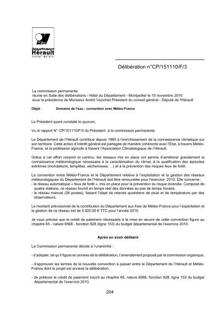 RAA 023 - Conseil GÃ©nÃ©ral de l'HÃ©rault