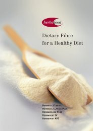 Dietary Fibre for a Healthy Diet - Herbafood Ingredients GmbH