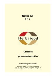 Meldung als PDF-Dokument - Herbafood Ingredients GmbH