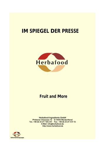 Deutsche Version - Herbafood Ingredients GmbH