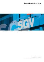 Geschäftsbericht 2012 der SGV - RRB Nr. - Kanton Solothurn