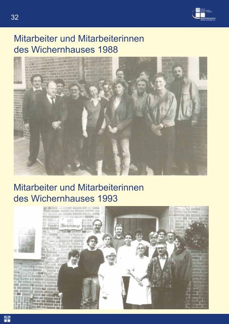 Die Festzeitschrift zum 40jährigen Jubiläum des Wichernhauses als