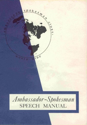 Ambassador-Spokesman SPEECH MANUAL.pdf - Friends of the ...