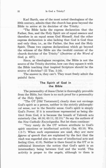 Is God a Trinity - Herbert W. Armstrong Library and Archives