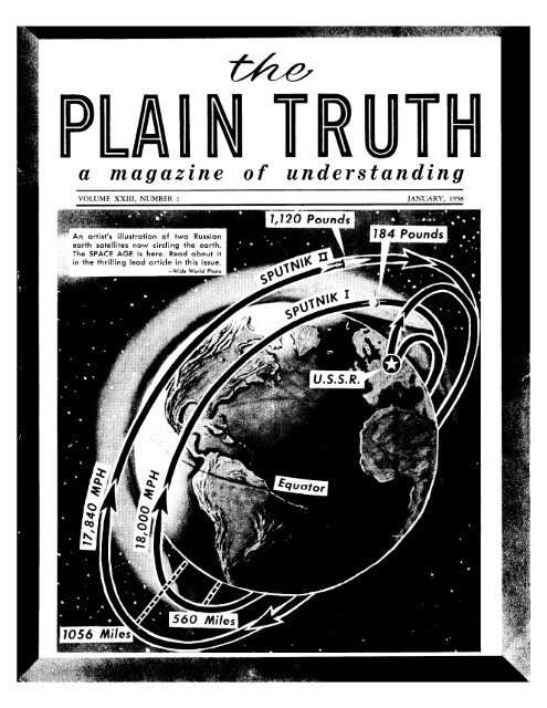 Plain Truth 1958 (Vol XXIII No 01) Jan - Herbert W. Armstrong ...