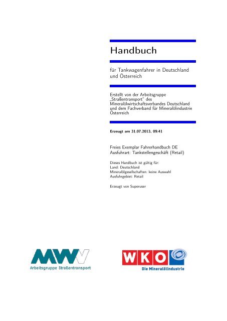 Handbuch - MWV