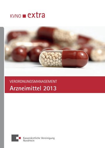 Verordnungsmanagement Arzneimittel 2013 - Kassenärztliche ...