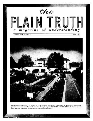 Plain Truth 1957 (Vol XXII No 05) May - Herbert W. Armstrong ...