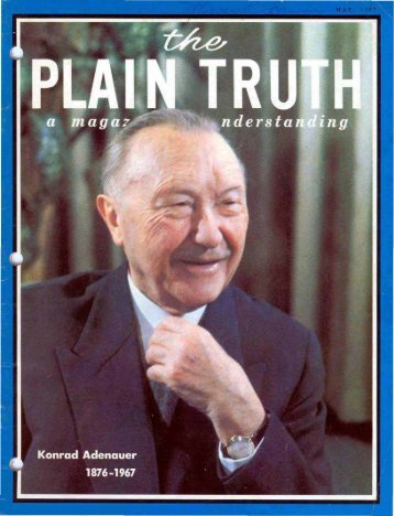 Plain Truth 1967 (Prelim No 05) May - Herbert W. Armstrong