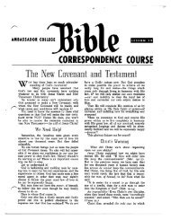 AC Bible Corr Course Lesson 19 - Herbert W. Armstrong