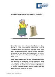 Wer hilft Oma, das richtige Mehl zu finden? (**) - Didaktik der Chemie