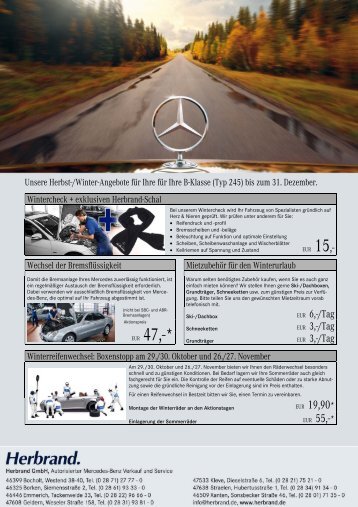 EUR 19,90* - Mercedes-Benz Herbrand GmbH