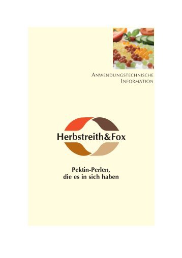 Pektin-Perlen, dieesinsichhaben - Herbstreith & Fox