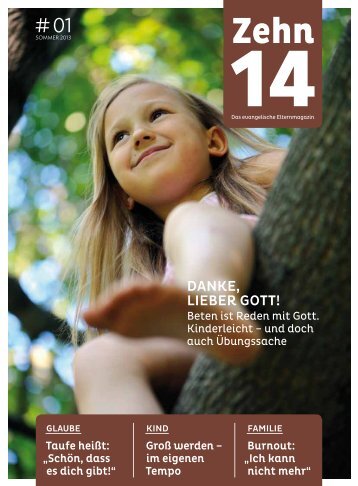 Zehn14 - Das Evangelische Elternmagazin (Pilotausgabe)