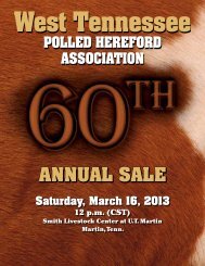 West Tennessee - American Hereford Association