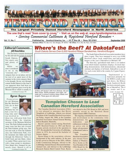 Where's the Beef? At DakotaFest! - Hereford America