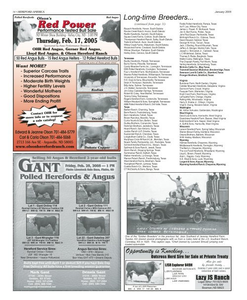 January 2005 Section A (pdf - 14702 kb)... - Hereford America