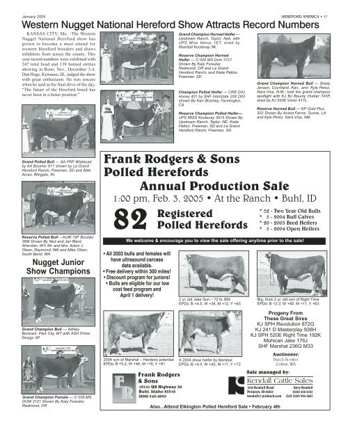 January 2005 Section A (pdf - 14702 kb)... - Hereford America