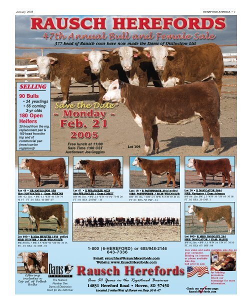 January 2005 Section A (pdf - 14702 kb)... - Hereford America