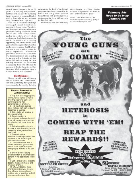 January 2008 Issue (pdf - 19265 kb)... - Hereford America