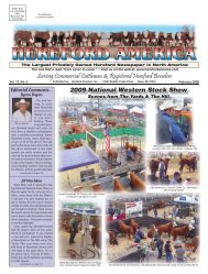 February 2009 Issue (pdf - 26589 kb)... - Hereford America