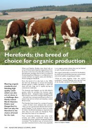 Herefords - Hereford Cattle Society