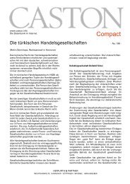 Die türkischen Handelsgesellschaften - Herfurth & Partner