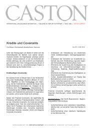 Kredite und Covenants - Herfurth & Partner