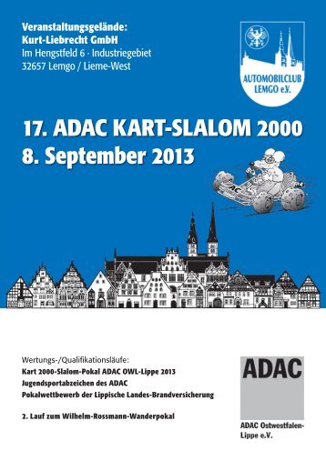 Ausschreibung - AC Lemgo eV im ADAC