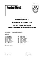 (13) am 03. februar 2003 - Gemeinde Hergatz