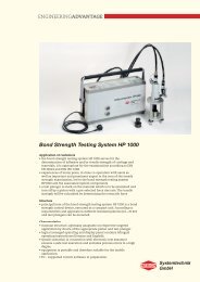 Bond Strength Testing System HP 1000 - Herion Systemtechnik GmbH