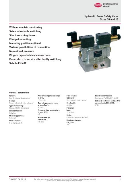 herion safety valve free sample