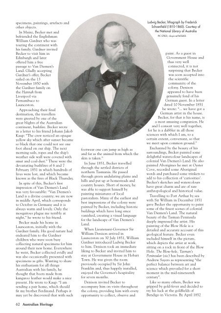 Heritage 0306_Ludwig Becker.pdf - Australian Heritage Magazine