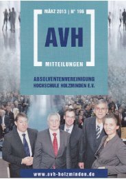 Geburtstagsliste - AVH-Holzminden