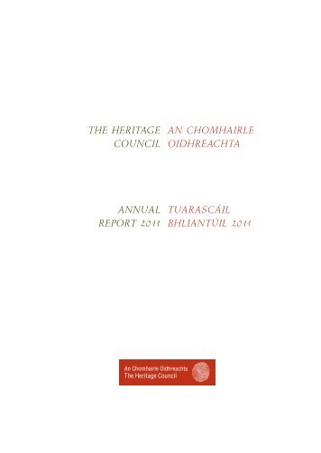 the heritage council annual report 2011 an chomhairle oidhreachta ...