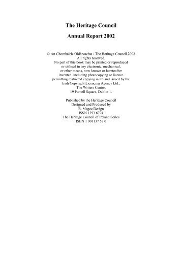 The Heritage Council Annual Report 2002