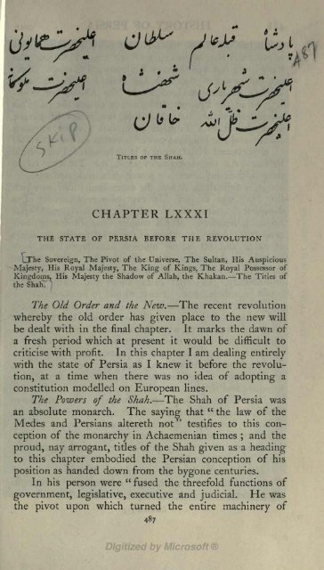 Sykes' History of Persia Vol 2 (pdf) - Heritage Institute