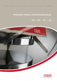 PRESSFORM PROFESSIONAL 33 - 34 - 37 - 45 - Propizzatec.com