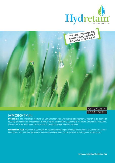 HYDRETAIN Info Brochure Deutsch - AGROsolution