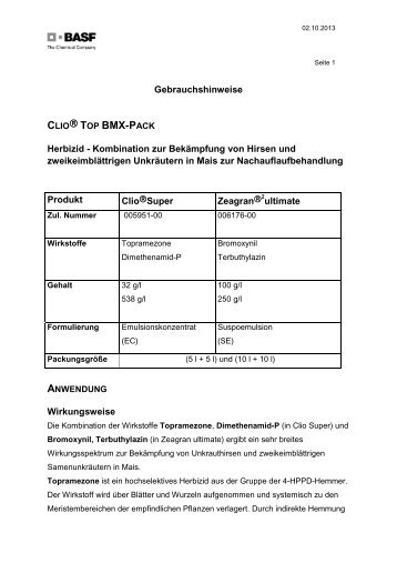 CLIO® TOP BMX-PACK - BASF Pflanzenschutz Deutschland