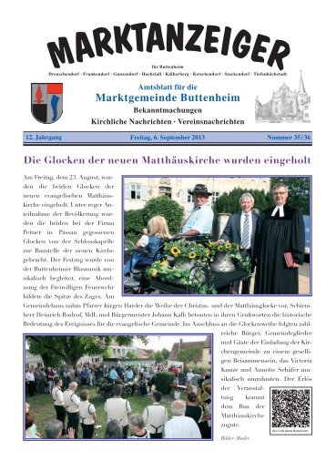 Marktanzeiger vom 06.09.2013 - Buttenheim