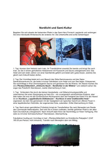 Nordlicht und Sami-Kultur - Finlandia-Reisen