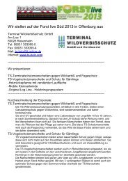 Terminal Wildverbißschutz GmbH - Forst live