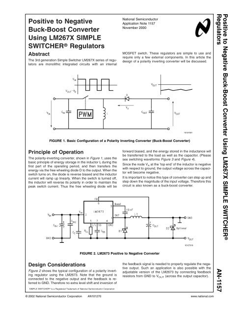 Application Note 1157 Positive to Negative Buck-Boost Converter ...